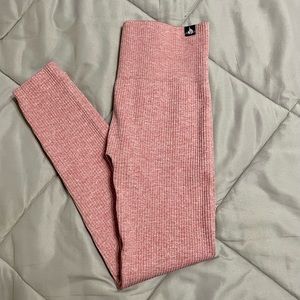 Ryderwear Pink Rib Seamless Leggings Size M